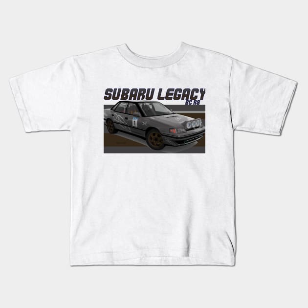 Subaru Legacy BC RS Kids T-Shirt by PjesusArt